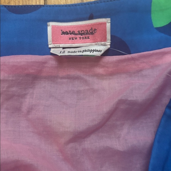 kate spade Multicolor Tiered Fruit-Print Maxi Skirt - Blue, Pink & Teal NWOT - Picture 3 of 10